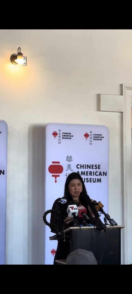 Connie Chung Joe at Press Conference helping victim leading Organizations: Anti-Asian Hate Crimes Coalition and Asian Civil Rights League Connie Chung Joe at Press Conference helping victim leading Organizations: Anti-Asian Hate Crimes Coalition and Asian Civil Rights League